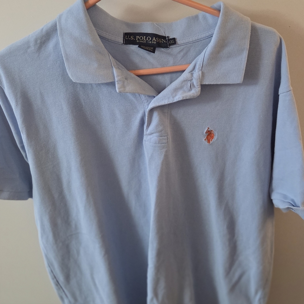 U.S. Polo Assn. Mens Light Blue Polo Shirt
